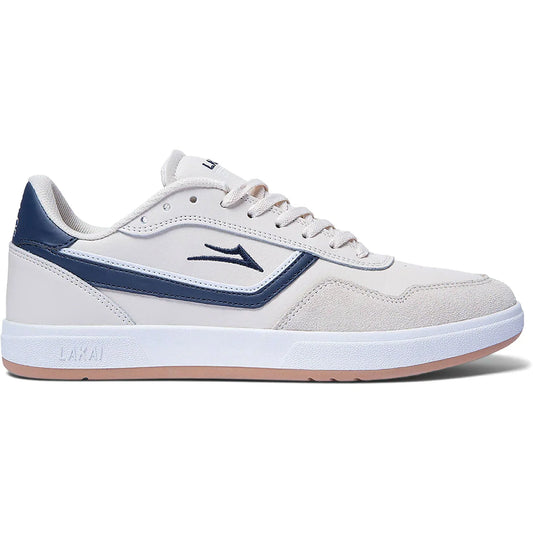 Lakai Terrace Cream/Navy Suede side view