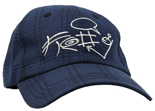 Plaid G Hat (Navy)