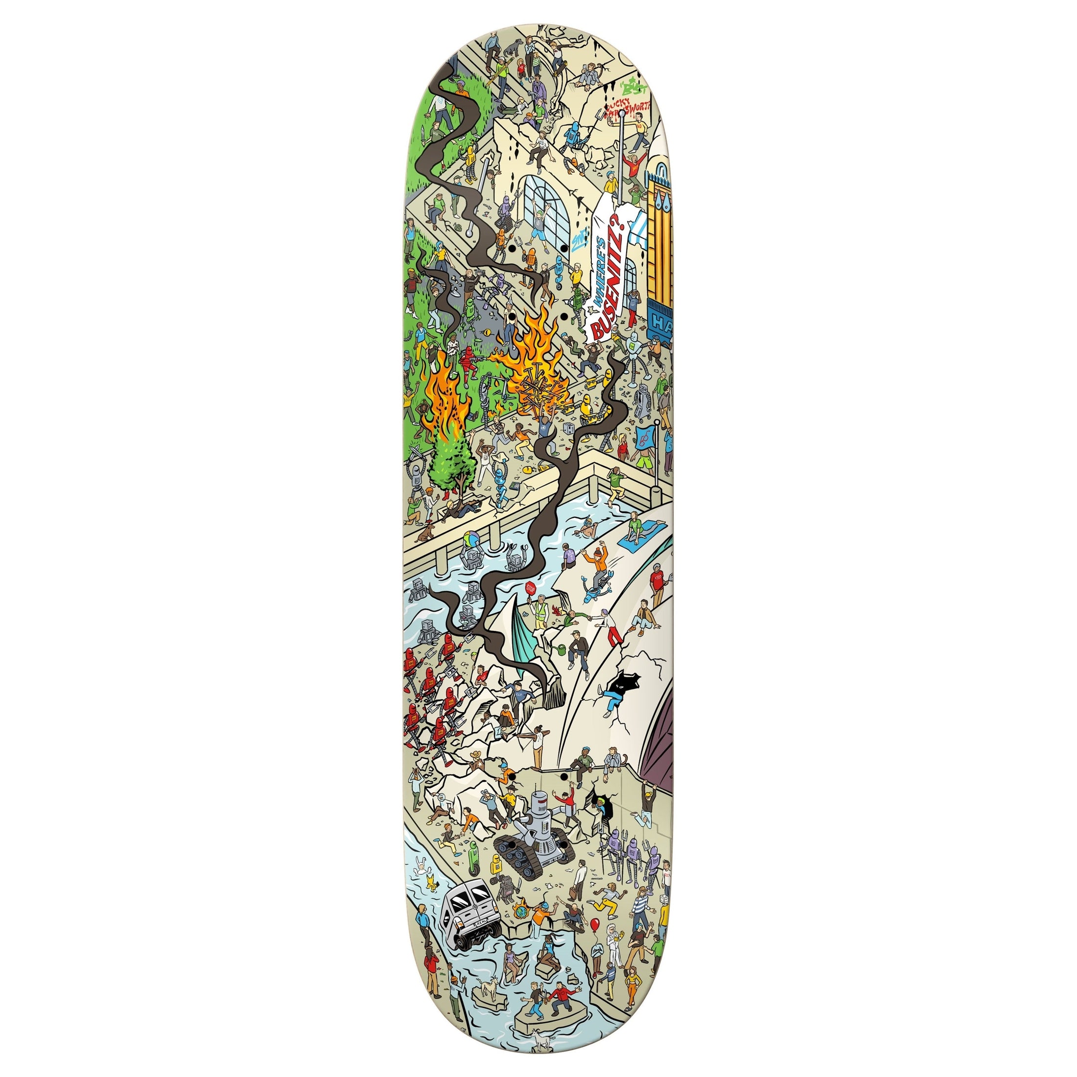 Real Deck Busenitz Where's Busenitz 8.38" bottom graphic