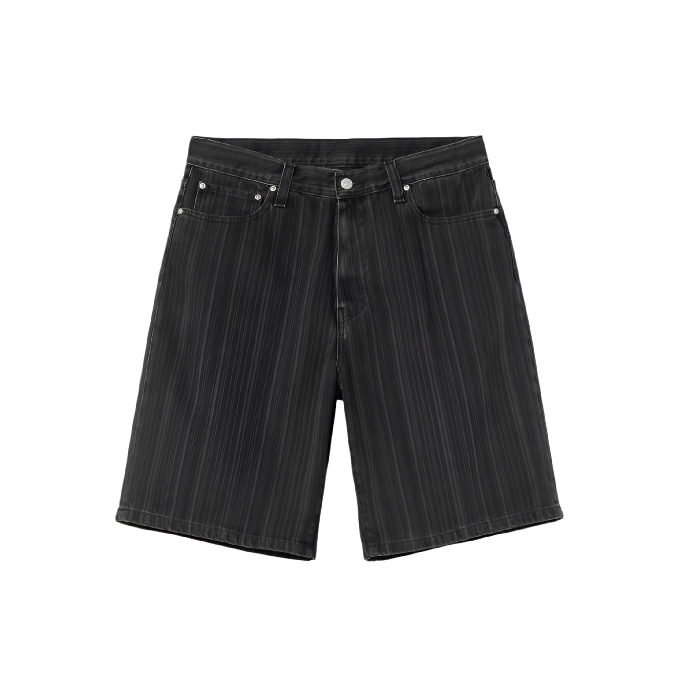 Rylan Stripe Short (Black Stone Washed)