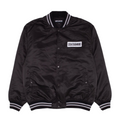 Load image into Gallery viewer, Satin Bomber Jacket (Black)
