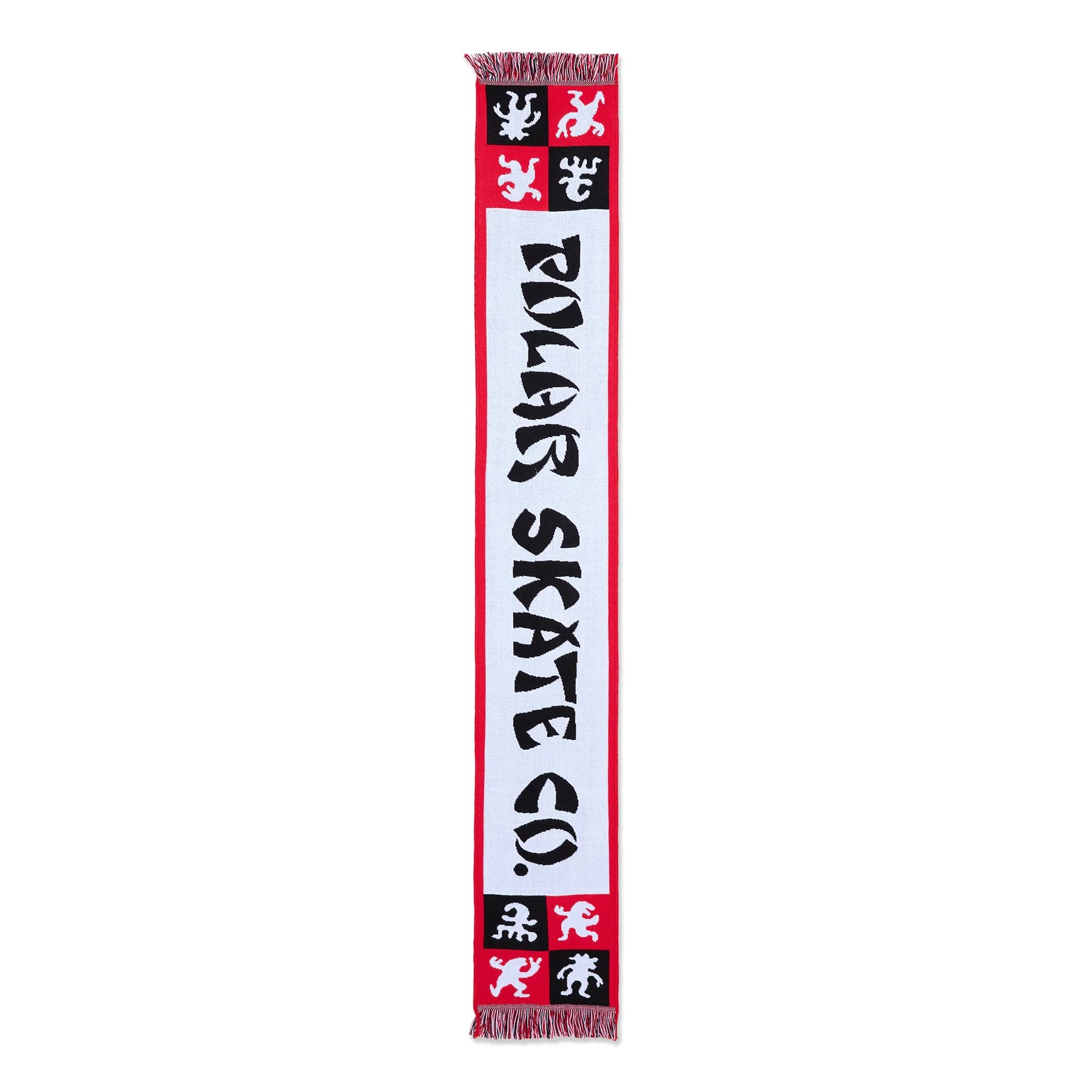 Football Scarf | Checkers (Red)