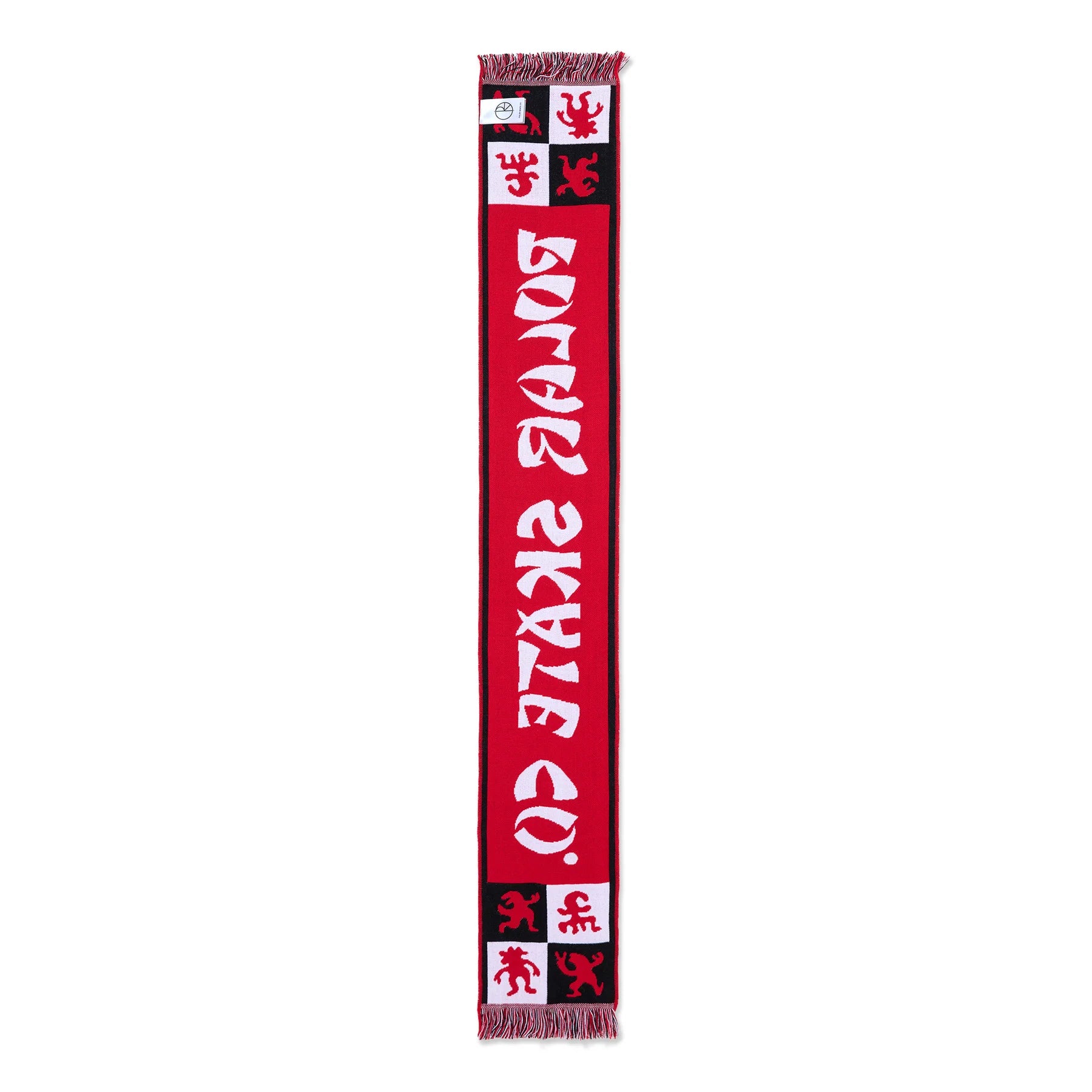 Football Scarf | Checkers (Red)