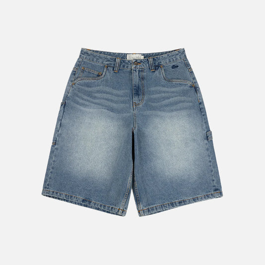 Short classique en jean (Bleu surteint)