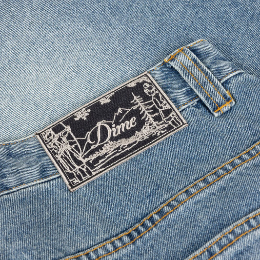 Short classique en jean (Bleu surteint)