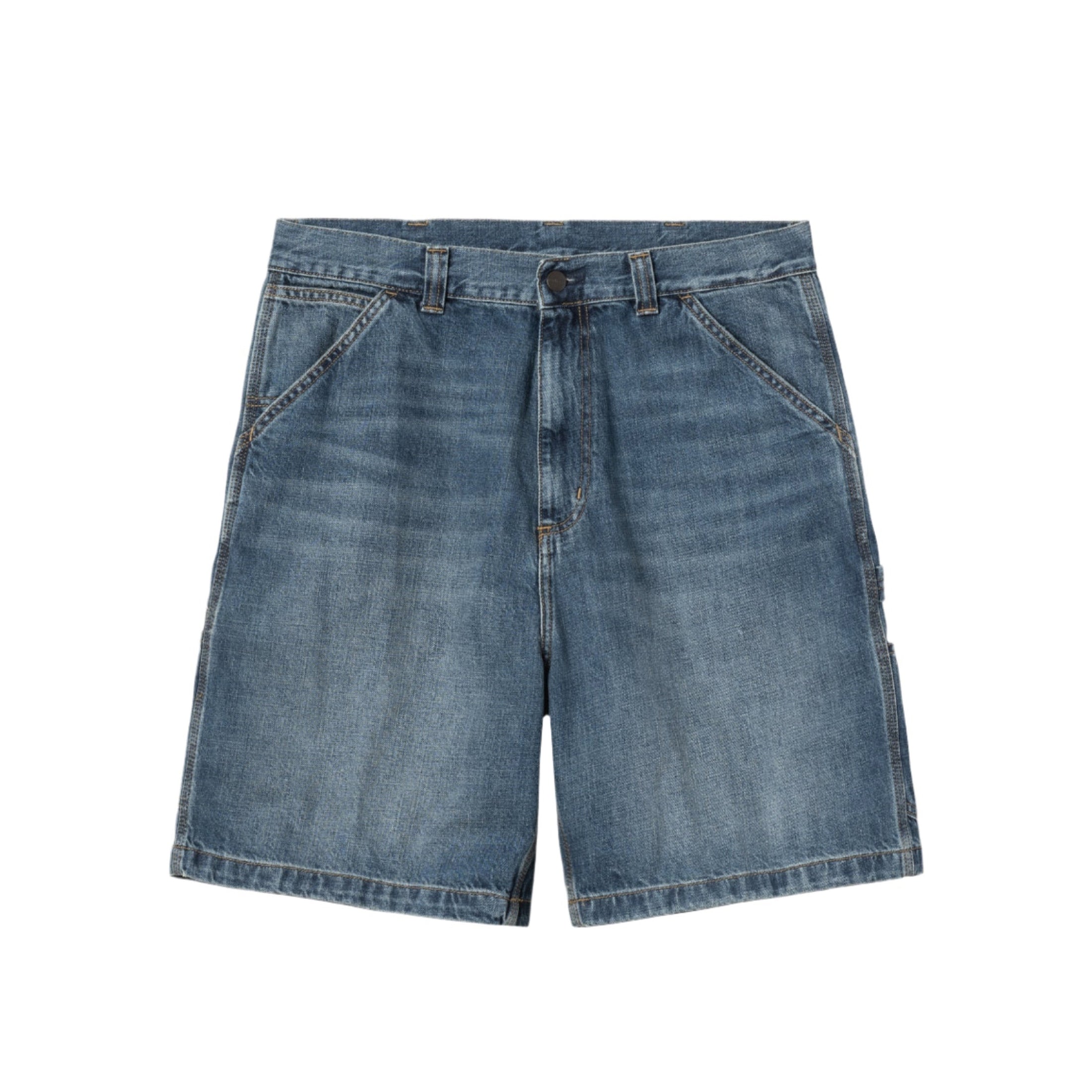 OG Single Knee Shorts (Blue Dark Used Wash)