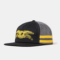 Load image into Gallery viewer, Basic Eagle Snapback (Black/Charcoal/Yellow)
