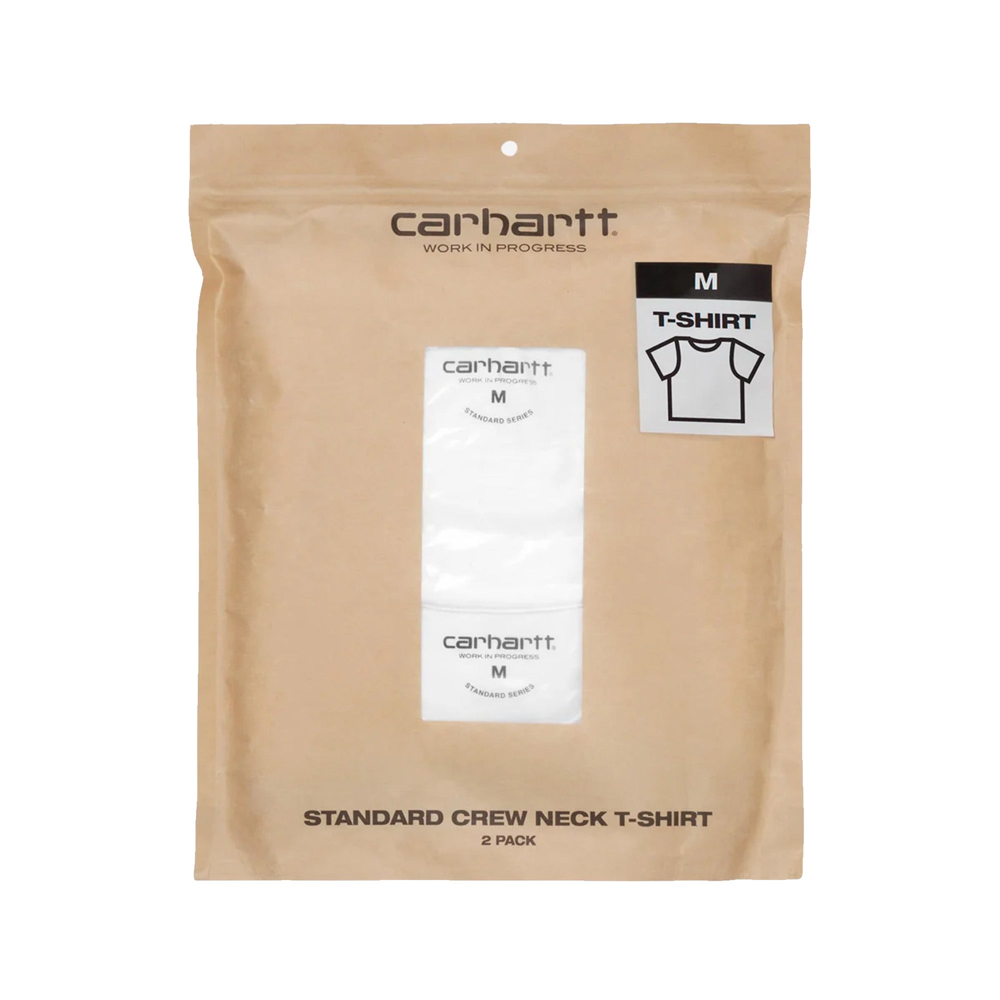 Standard Crew Neck T-Shirt (White 2 Pack)