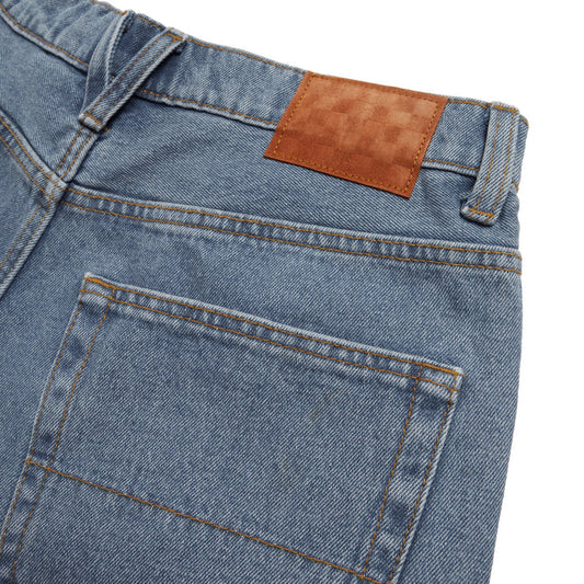 Vans Denim Check 5 Baggy Stonewash Blue back pocket detail view